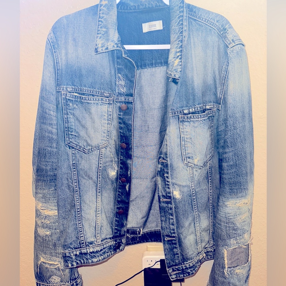 CLOSED Women's Denim Button Trucker ITALY Jacket Sz L